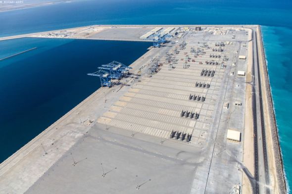 Construction of Khalifa Port, Abu Dhabi, UAE